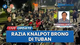 Knalpot Brong Bikin Resah Warga Tuban, Pelanggar Panik Dirazia hingga Ban Motor Copot saat Kabur
