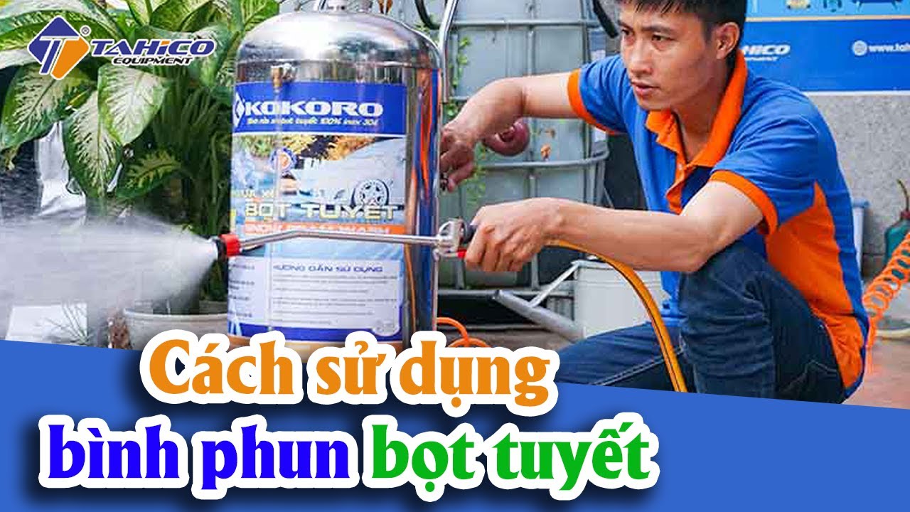 Cách chỉnh bình bọt tuyết đơn giản, dễ thực hiện 4