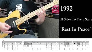 (TAB) EXTREME - #16 &quot;Rest In Peace&quot; - Nuno Bettencourt - Guitar Riff - fender telecaster