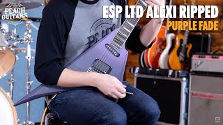 Video thumbnail for Not Talking...Just Tones | ESP LTD Alexi Ripped | Purple Fade Satin w/ Ripped Pinstripes by Peach Guitars
