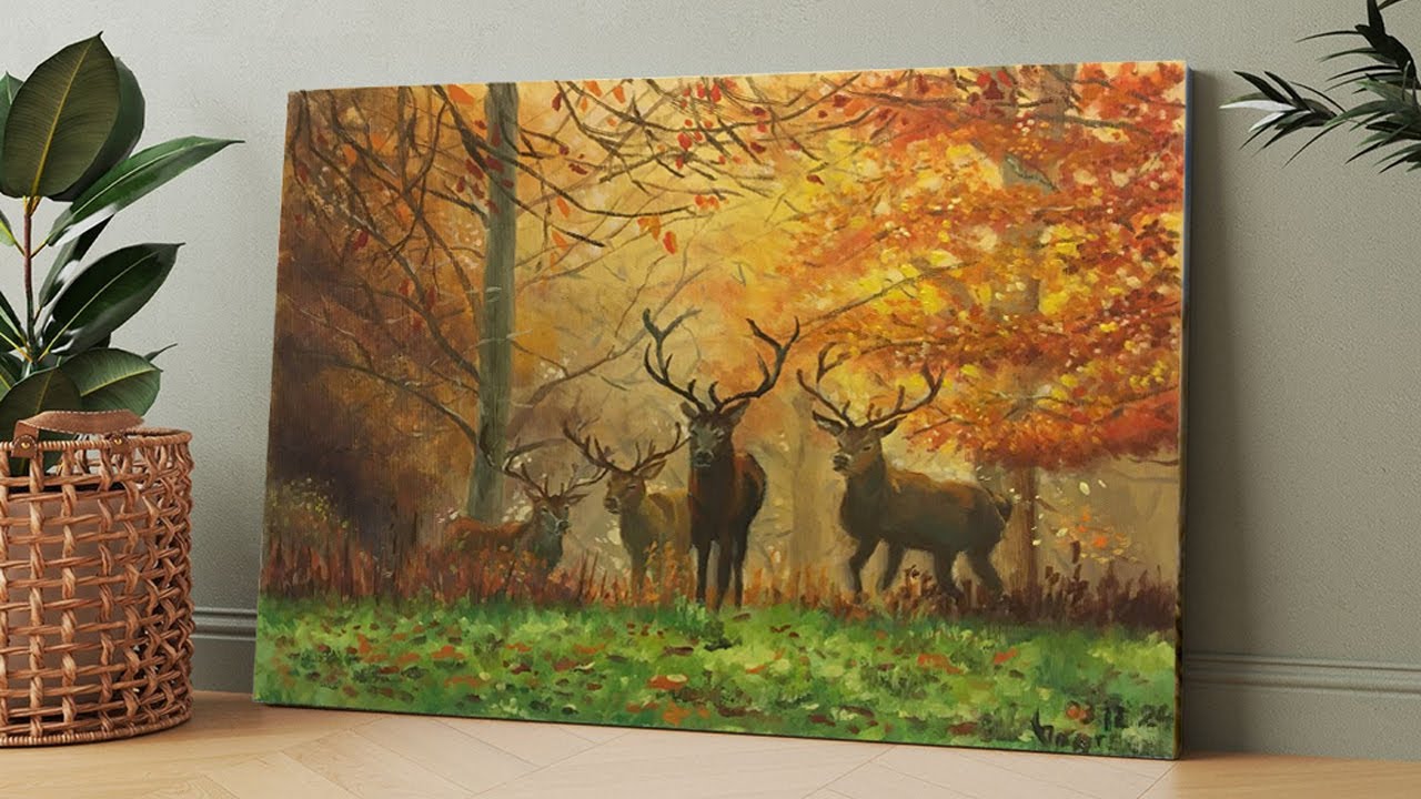 Урок 65. Масло. Тема : "Золота осень" ч.7. Заключительная часть