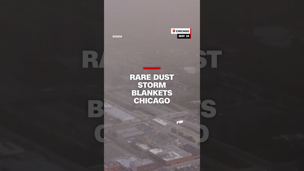 Rare dust storm blankets Chicago