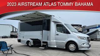 A preview image of the linked video showcasing 2023 Airstream Atlas Tommy Bahama