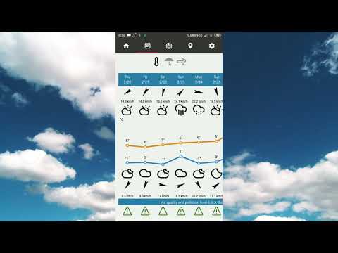 Android weather forecast by Advertikon
