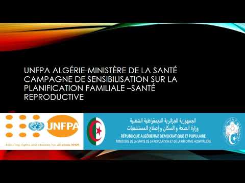 UNFPA Algérie-Ministère de la Santé campagne de sensibilisation sur la planification familiale 
