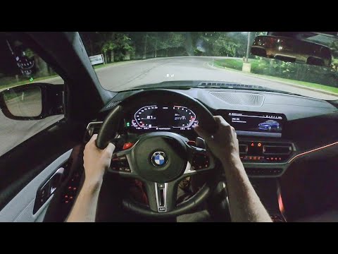 2021 BMW M3 Competition - POV Night Drive (Binaural Audio)