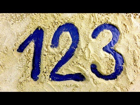 Make NUMBERS 1 to 10 on SAND for Kids CHALLENGE | Counting for children | Learn to count NUMBERS 123