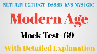 Download Lagu MCQs On Modern Age| Set-69| NTA NET, JRF, TGT, PGT, DSSSB, KVS, NVS, GIC| Thumbnail