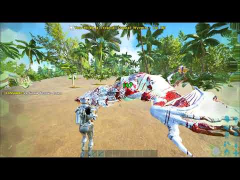 Ark How to Tame Crystal Wyverns on Crystal Isles! - Ark Survival Evolved