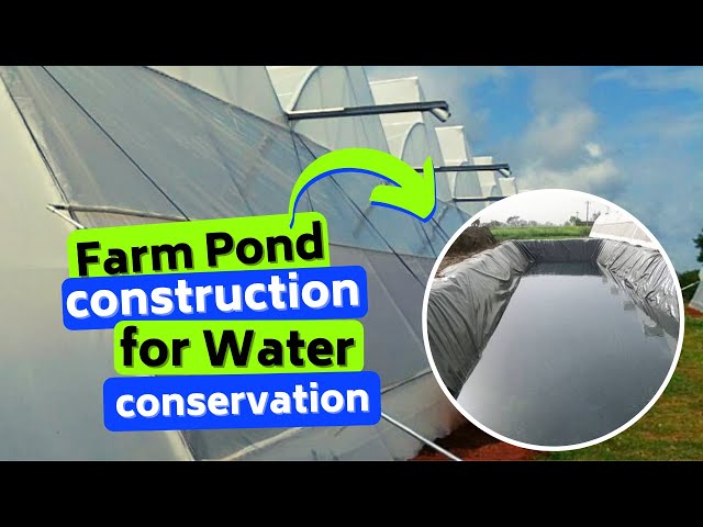 Farm pond construction an important step in water conservation