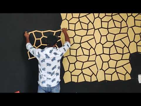 Wall Stencil Ideas Your Wall Design || 3D Royale play By Mahendra Meena