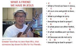 Download lagu Ukulele Finger-picking Tutorial 1 What A Friend We Have In Jesus mp3