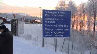 preview picture of video 'Bebe at the Russian Border in Norway - Nov 2010'