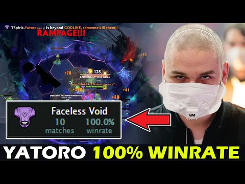 YATORO FACELESS VOID GOD 100% WINRATE + RAMPAGE | DOTA 2 Gameplay