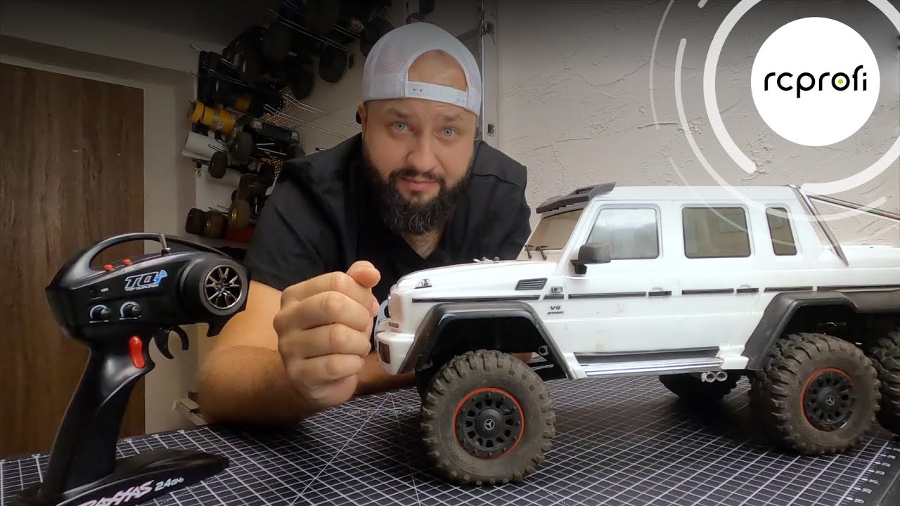 RC auto Traxxas TRX-6 Mercedes G 63 6x6 1:10 TQi RTR, tmavě šedá metalíza