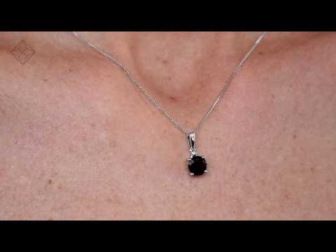 G4009 - STELLATO SMOKY QUARTZ AND DIAMOND NECKLACE IN 9K WHITE GOLD