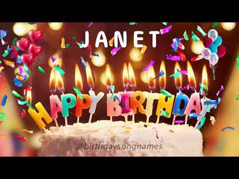 Happy Birthday Janet - Happy Birthday To You Song!