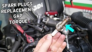 HYUNDAI TUCSON SPARK PLUGS REPLACEMENT, SPARK PLUGS TORQUE, SPARK PLUGS GAP SPECS