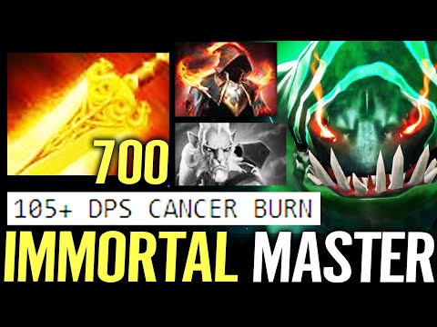 🔥 IMMORTAL MASTER Tidehunter Radiance + Cloak of Flames — 105 DPS Cancer Burning RIP PL Dota 2 Pro