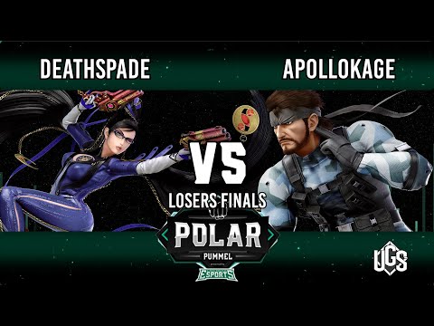 Polar Pummel  -  Losers Finals  -  Deathspade(Bayonetta) Vs. ApolloKage(Snake)