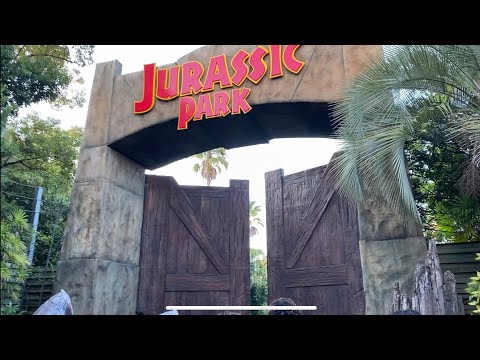 Jurassic Park ride in Universal Studios Japan in Osaka.