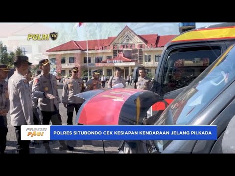 POLRES SITUBONDO CEK KESIAPAN KENDARAAN JELANG PILKADA