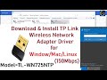 How To Download Install TP Link TL WN725N Wireless Adapter Driver Without CD Step By Step