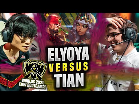 MAD ELYOYA vs FPX TIAN! 🔥WORLDS BOOTCAMP EUW🔥 - MAD Elyoya Plays Qiyana JUNGLE vs Lee Sin! |