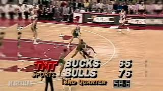 Michael Jordan Gone KILLER MODE on the BUCKS! (1991.04.15)