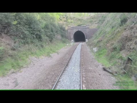 Hurst Green to Uckfield, cab view - Hastings DEMU - 7 May 2016 - "Hastings Blue Belle" railtour