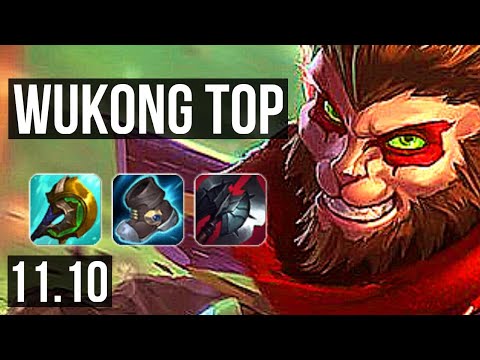 WUKONG vs POPPY (TOP) | 5/0/8, Rank 3 Wukong | BR Challenger | v11.10