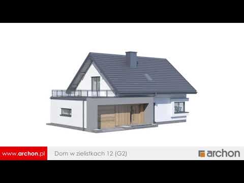 Dom w zielistkach 12 (G2) - Interesujący dom z dwustanowiskowym garażem I ARCHON+ Projekty Domów