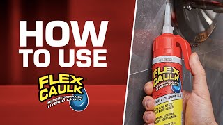 If you don’t know how to use caulk, don’t worry. Flex Caulk is easy!