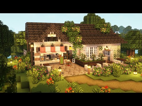 Croissant Cat's Ultimate Aesthetic Cafe! 😻🍰 Minecraft Tutorial