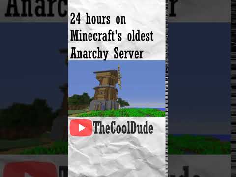 I Spent 24 HOURS in Minecraft's Oldest Anarchy Server! (Clip)