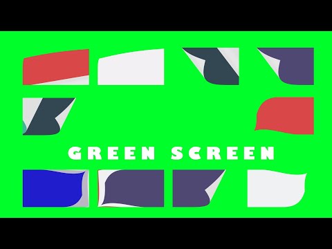 Paper Transitions - Green Screen Video - Stock Video Footage - No Copyright Animated Videos