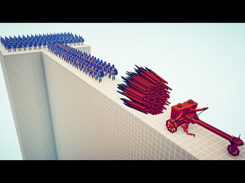 100x SPARTANS vs EVERY GOD on Bridge - Totally Accurate Battle Simulator TABS
