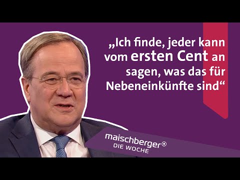 Laschet zu Werteunion, Nebeneinkünften, Maskendeals: CDU-Chef im Interview | maischberger. die woche