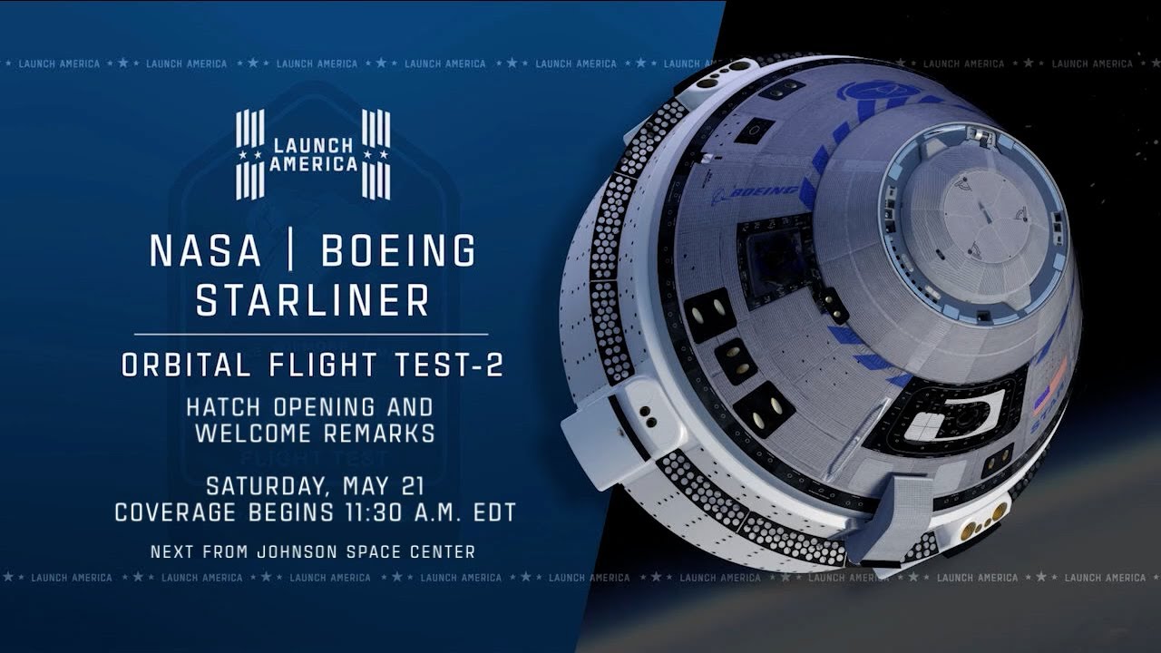 BOEING STARLINER HATCH OPENING AND WELCOMING REMARKS TAKE PLACE ON SPACE STATION