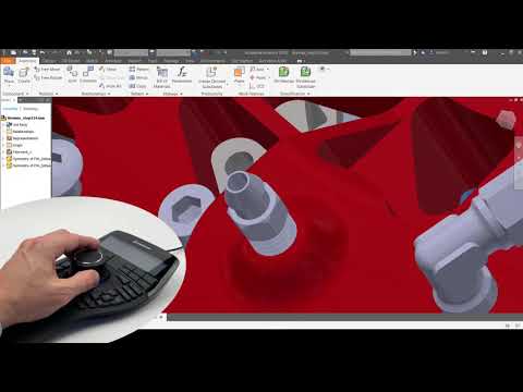 SpaceMouse + CadMouse in Autodesk Inventor by Orienta+Trium