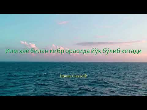 IMOM G'AZZOLIY HIKMATLARI | SAMARQAND PREZIDENT MAKTABI. ILMNAJOTDA