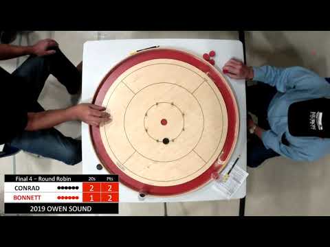 Crokinole 2019 Owen Sound Final 4 - Bonnett v Conrad