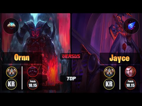 Challenger ORNN [Unsealed Spellbook] (Top) VS  JAYCE - Challenger KR Patch 10.15