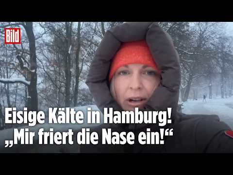 EISIGER SCHNEESTURM IN HAMBURG: So hart trifft das Winterwetter die Hansestadt