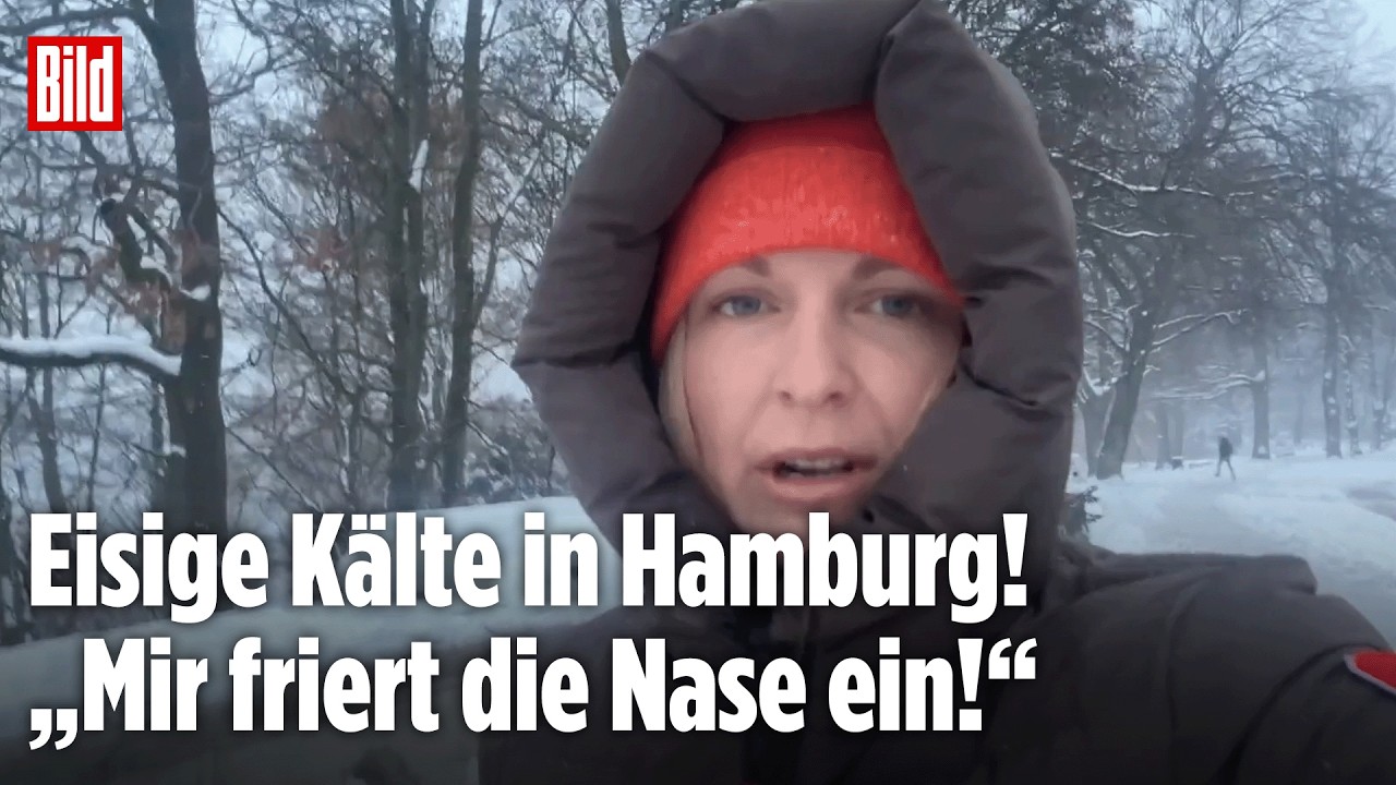 EISIGER SCHNEESTURM IN HAMBURG: So hart trifft das Winterwetter die Hansestadt