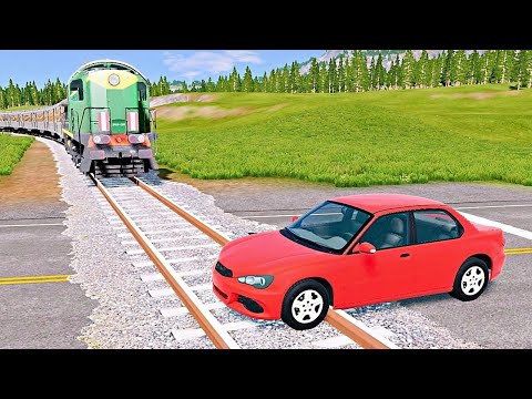 Cars vs Rails #2 | BeamNG Drive | BeamNG Fun ||