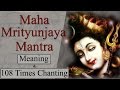 Maha Mrityunjaya Mantra 108 Times Chanting With Meaning Lyrics