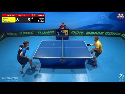 23:30 Valerii Tatarynov 1-3 Nazar Tretiak West 5 WIN CUP 13.12.2022 | TABLE TENNIS WINCUP