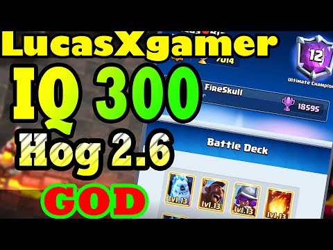 LucasXgamer Hog Cycle 2.6 Gameplays - Clash Royale
