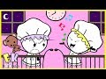 Twin Baby's Nighttime Routine with Emma & Kate - EK Doodles Cute Animation